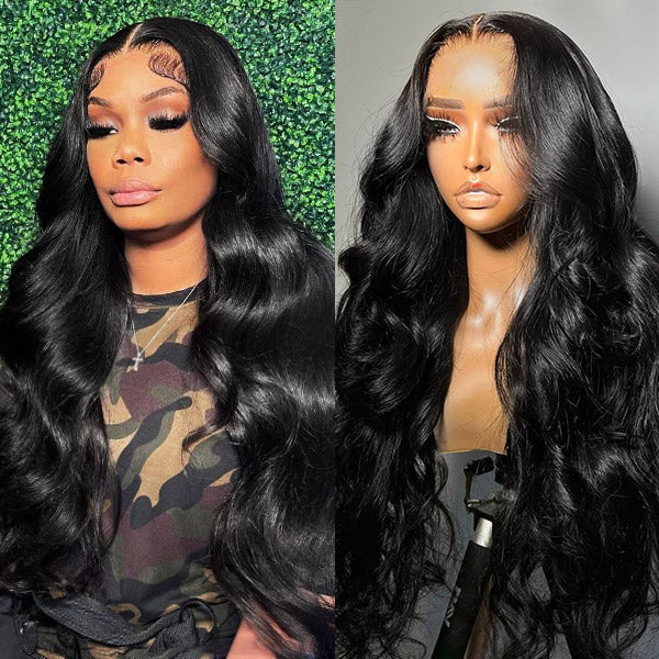 Natural 1B Lace Front Wig